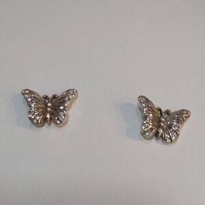 Silver Butterfly Earrings